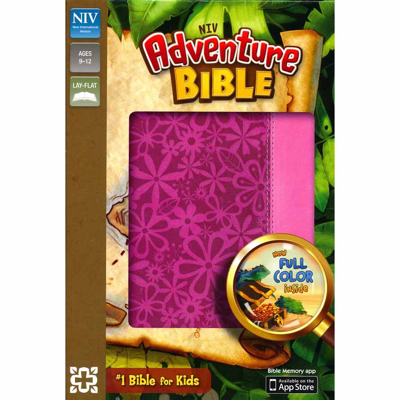 NIV Adventure Bible: Pink and Floral Cover - 9780310727514
