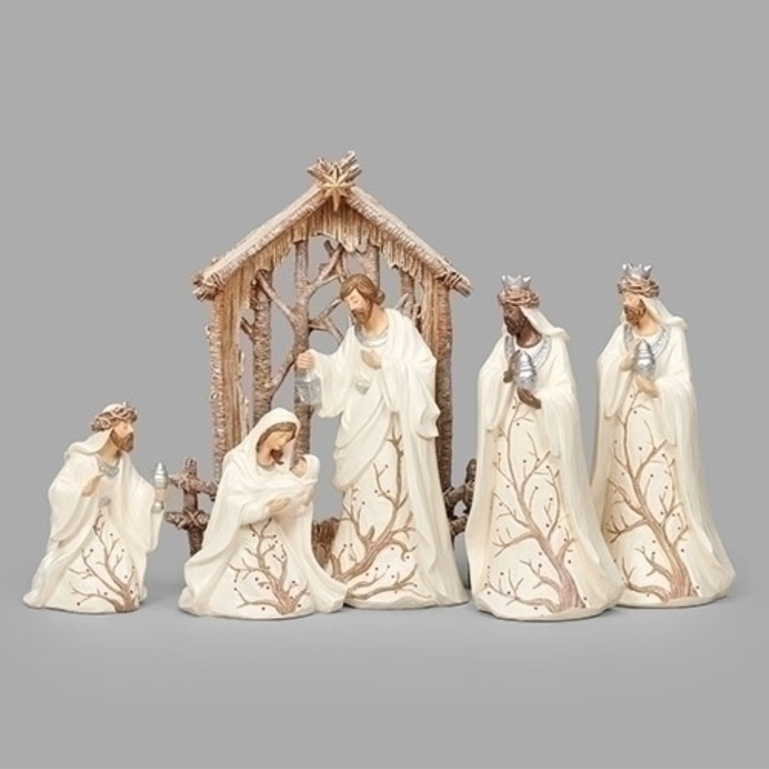 Nativity Set 6-pc set 9.5"H Resin. Box. (1/4)