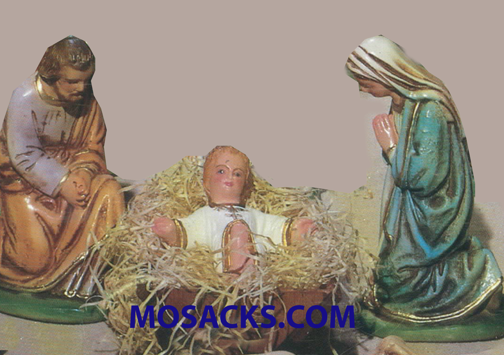 Nativity Set Traditional Plaster 9 Inch 4 Piece Set 19094