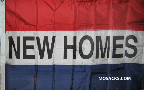 NEW HOMES 3' x 5' Nylon Message Flag, #120045