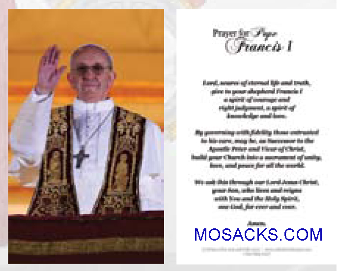 New Pope Francis I Blessing Holy Card HCB-1851