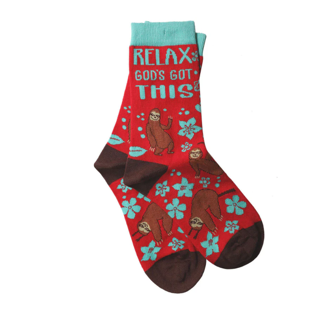 Relax God's Got This Sloth Socks -SOX3517