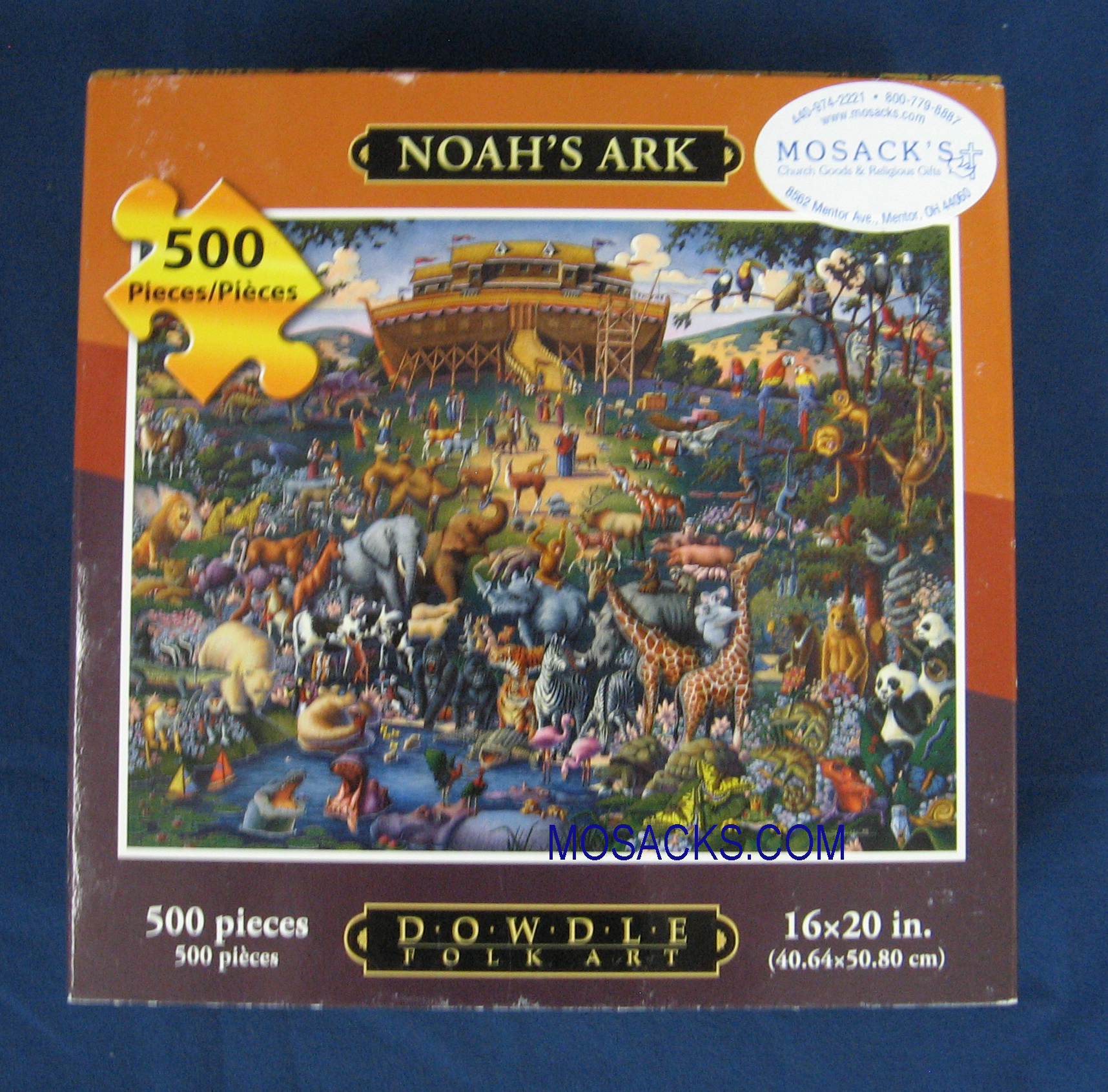 Noah's Ark 500 piece 16x20 Inch Puzzle 671095000048