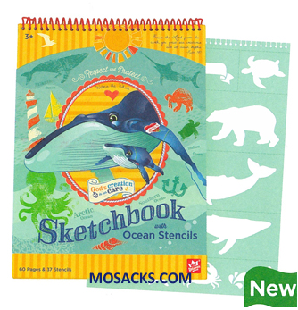 Ocean Sketchbook & Stencil Set  462-W201560