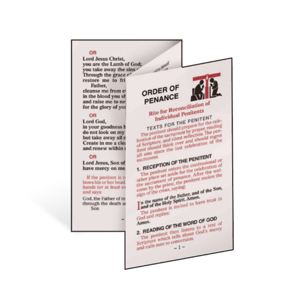 "Order of Penance" Tri-Fold Leaflet (Pack of 25)