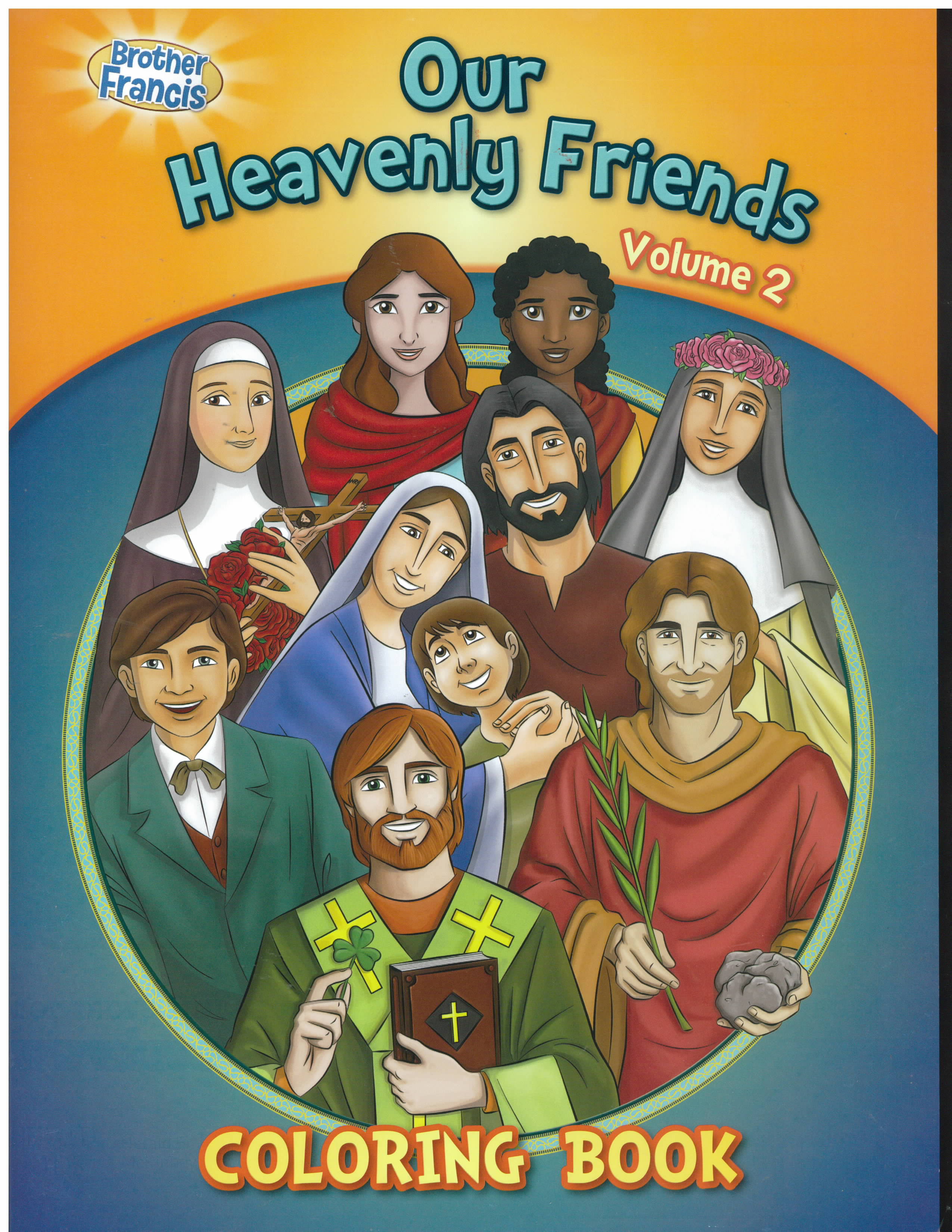 Our Heavenly Friends Volume 2 Coloring Book about the Saints -CSB-HF2