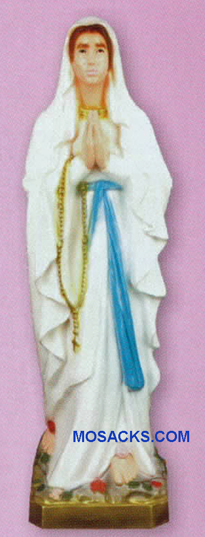 Religious Outdoor Statue of Our Lady Of Lourdes 24 Inch PVC Garden Statue-SA2450C