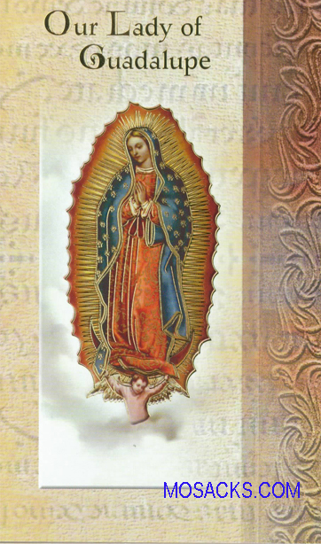 Our Lady of Guadalupe Laminated Bifold Holy Card, F5-216