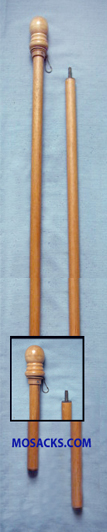 Two-Piece 7' Outdoor Hardwood Flagpole #3720