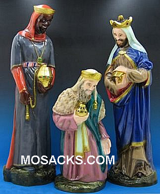 Outdoor Nativity PVC 36" KIng Three Kings Set of 3 -SA3656C