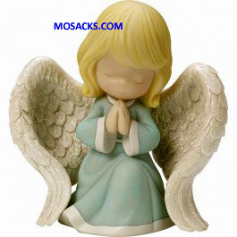 Precious Moments Closed Eyes Praying Angel Musical-163110