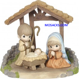 Precious Moments Come Let Us Adore Him 4 Piece Nativity Set-181051