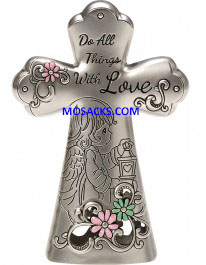 Precious Moments Do All Things With Love Zinc Cross-163421