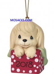 Precious Moments Have A Paw-fect Christmas 2018 Dog Ornament-181008
