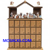 Precious Moments Nativity Advent Calendar with 24 figures & Stable -181402 AVAILABLE JUNE 2021