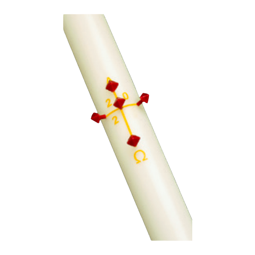 Classic Paschal Candle Plain/Blank by Cathedral Candle