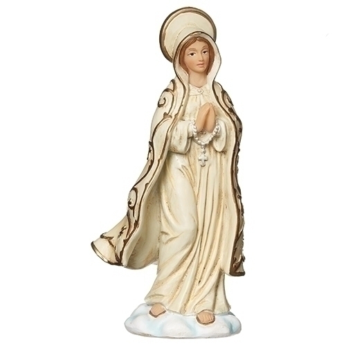 Patrons and Protectors Our Lady Of Fatima 4" Statue -41834, Fatima Virgin