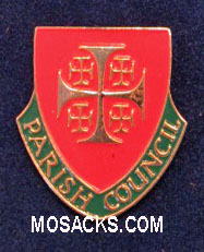 Parish Council Enameled-Colored Lapel Pin, #B-71
