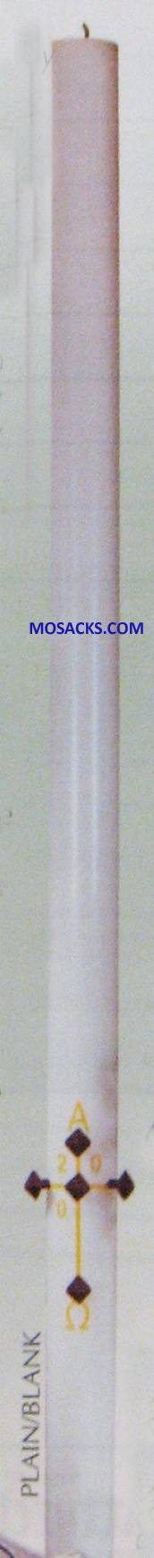Classic Paschal Candle Plain/Blank by Cathedral Candle