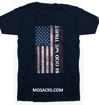  Patriotic In God We Trust Navy T-Shirt APT3505S-2X