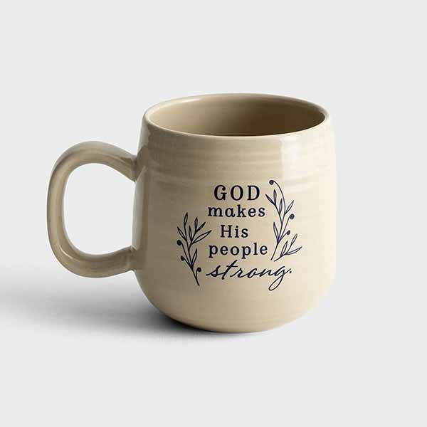 "Peace & Strength" Ceramic Mug - J3873