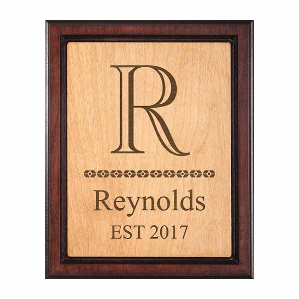 Personalized Two Toned Plaque - ZBOB0072