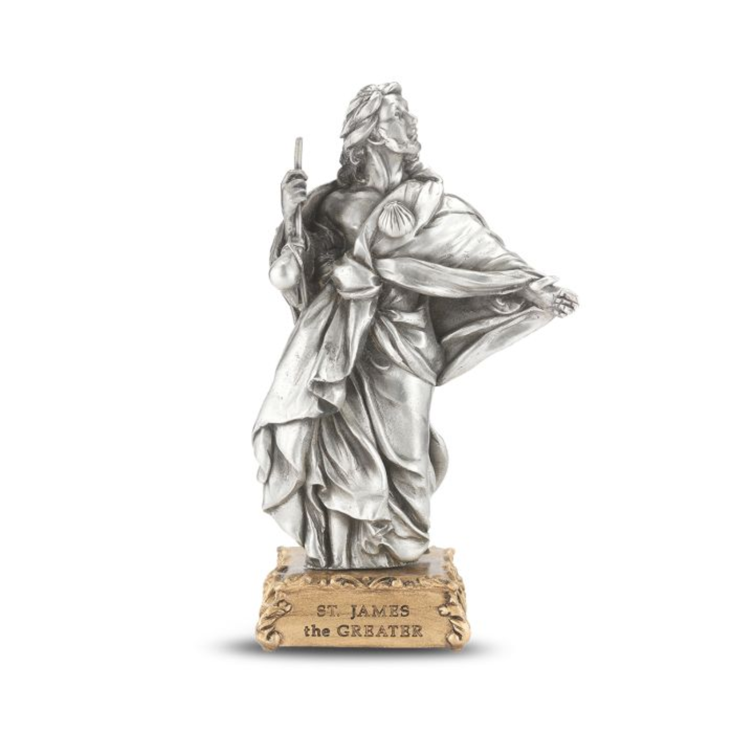 Pewter Statue 4.5 Inch St. James 12-1799-455
