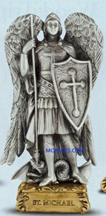 Pewter Statue 4.5 Inch St. Michael 12-1799-330