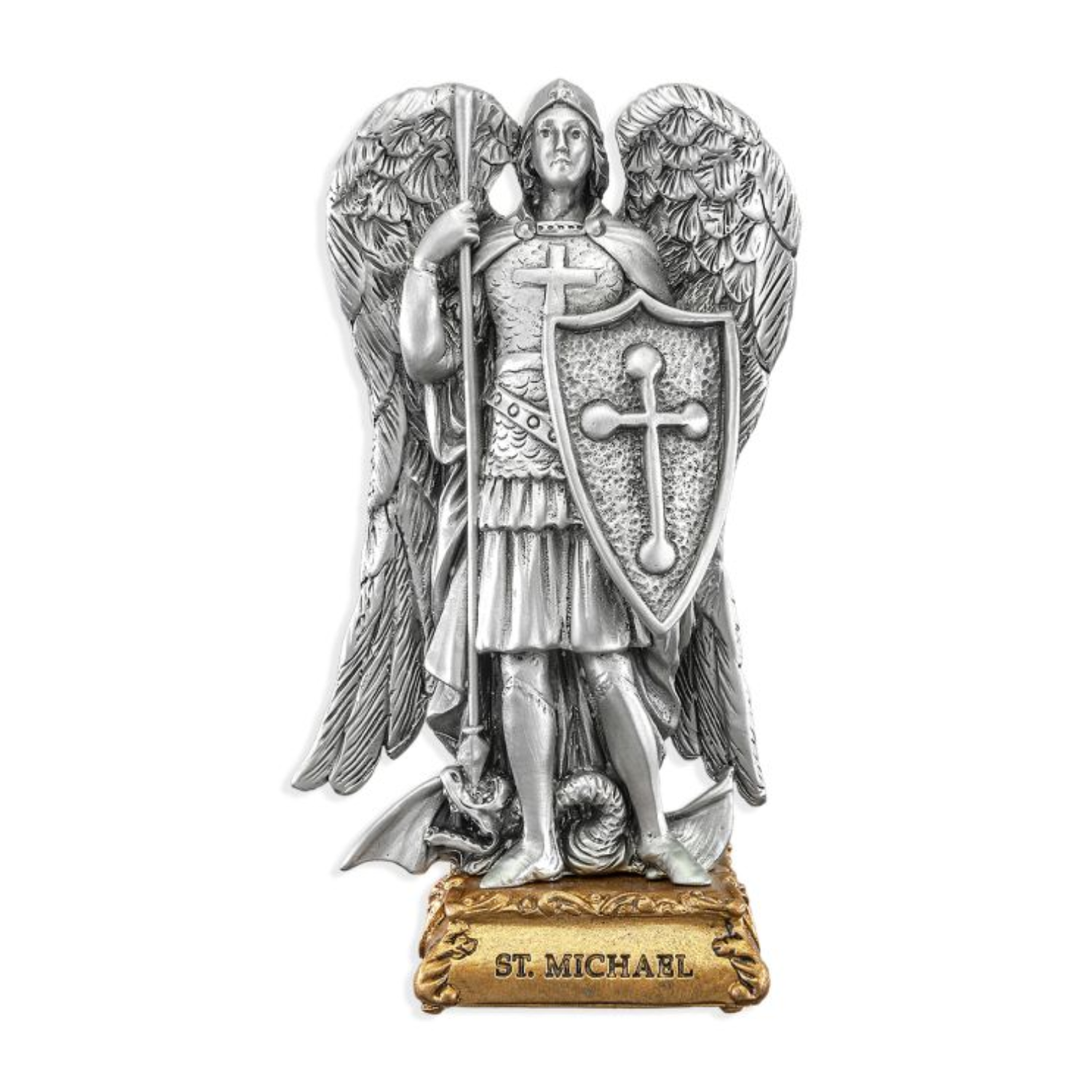 Pewter Statue 4.5 Inch St. Michael 12-1799-330