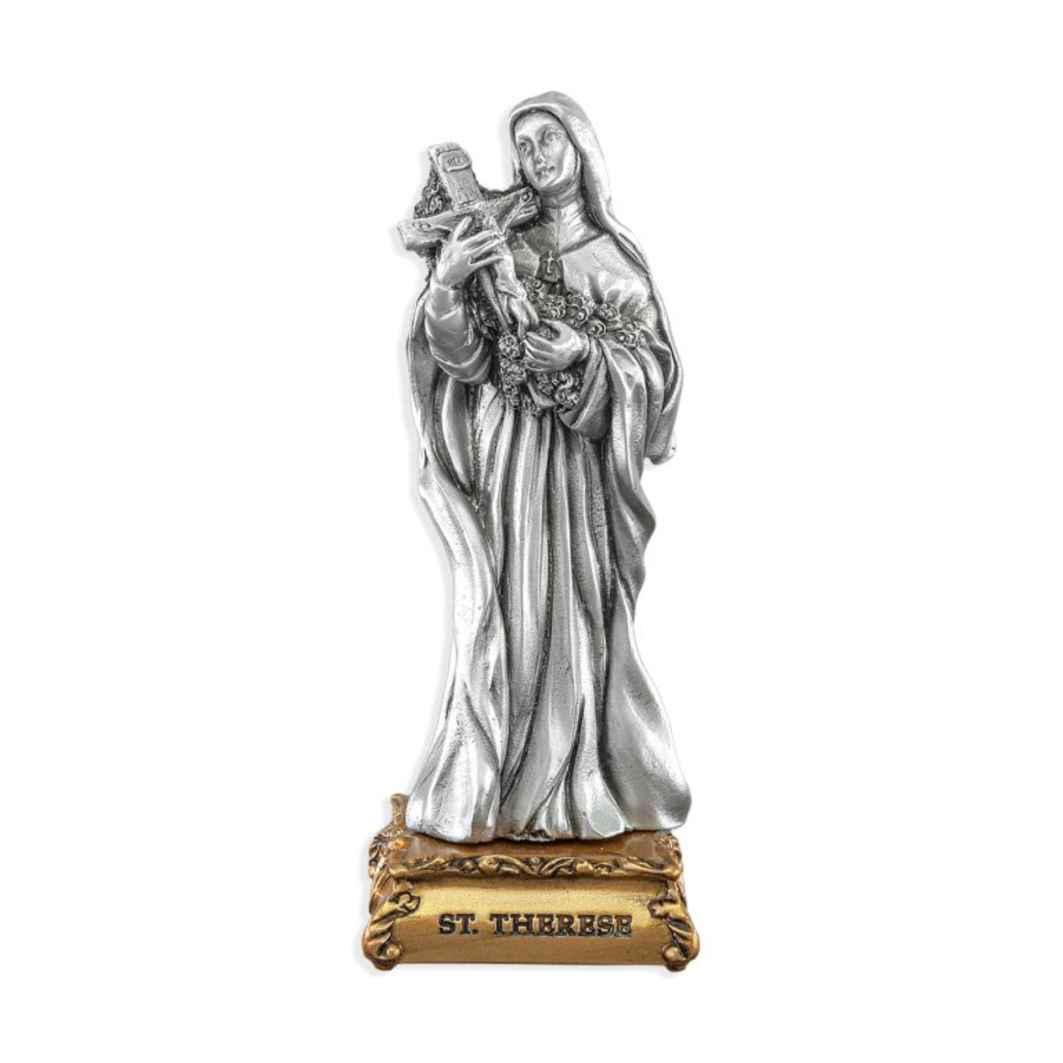 Pewter Statue 4.5 Inch St. Therese 12-1799-340