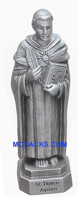 Pewter Statue St. Thomas Aquinas-JC3038E