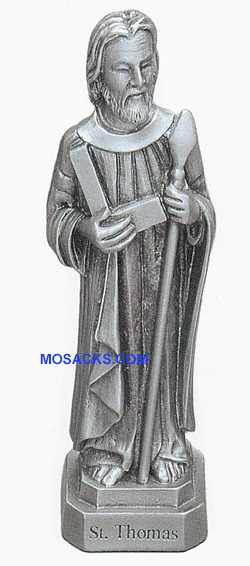 Pewter Statue St. Thomas The Apostle-JC3057E