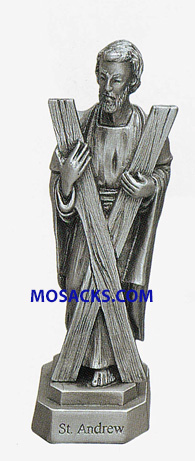 Pewter Statue St. Andrew JC3029E