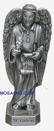 Pewter Statue St.Gabriel-JC3054E