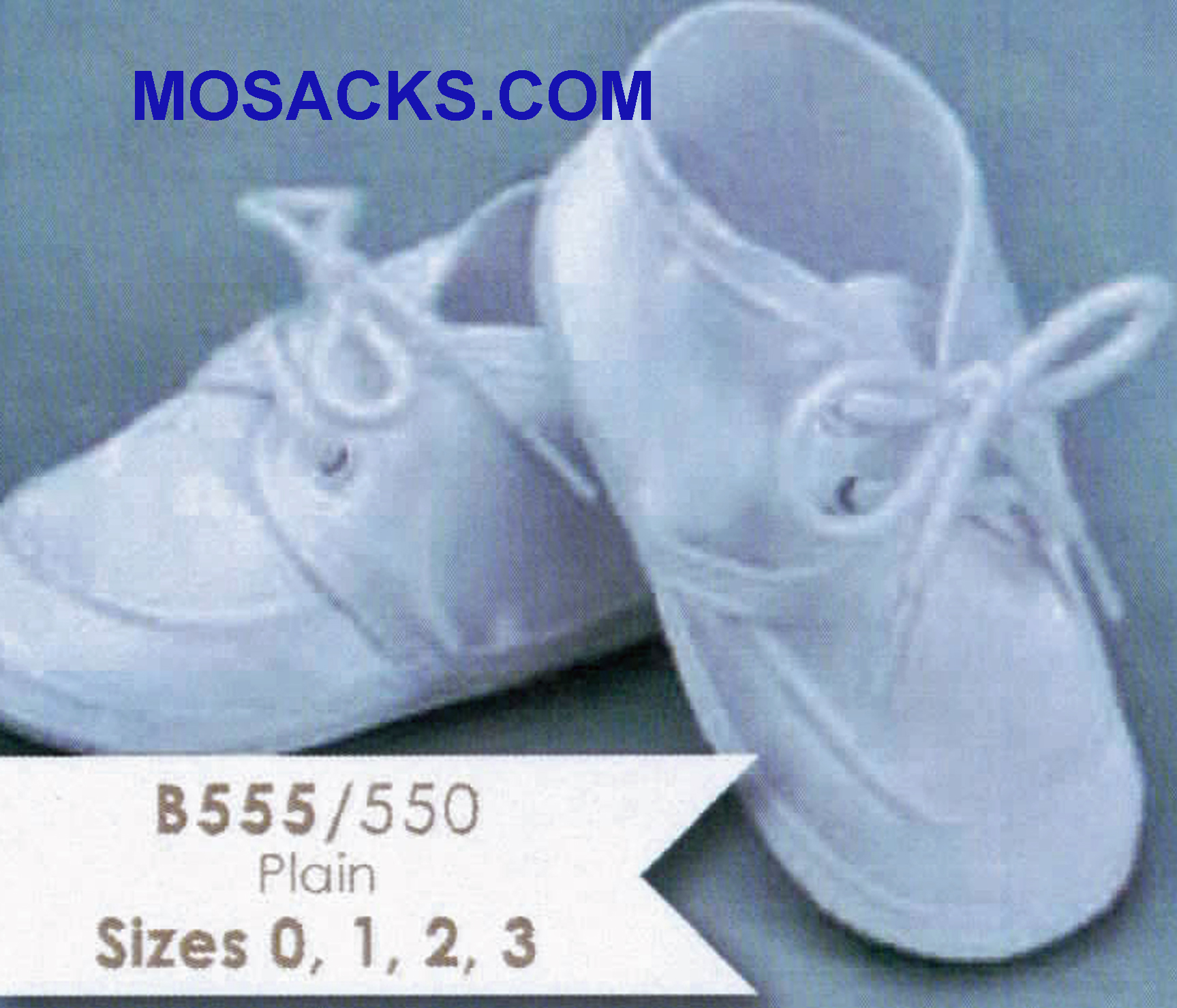 Plain Boy's Christening Shoes-B555