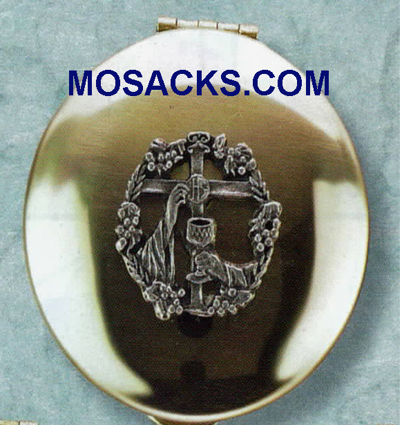Polished Brass Pyx Chalice Hands 15 Host Capacity-87021