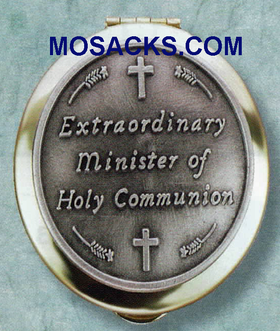 Polished Brass Pyx Extaordinary Minister 9 Host Capacity-87023