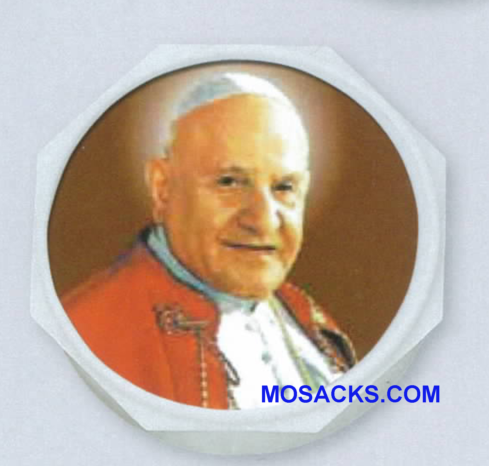 Pope St. John XXIII Rosary Box 2.25" diameter 43126