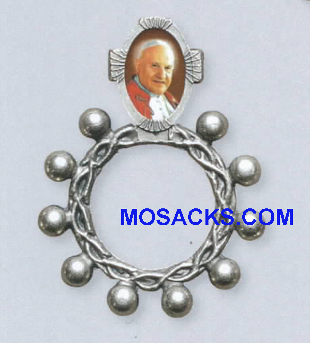 Pope St. John XXIII Rosary Ring 1.75"h 43106