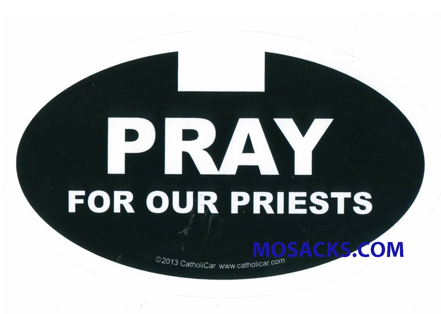 Pray For Our Priests Euro Decal