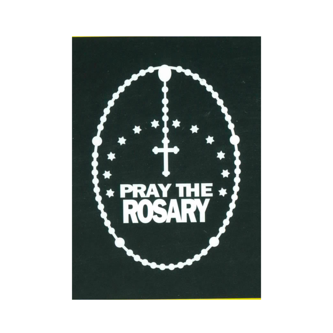 Pray The Rosary Decal