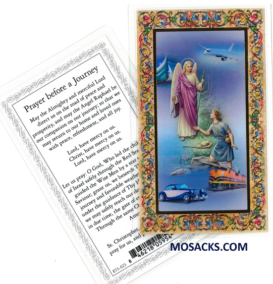 Prayer for the Journey Laminated Holy Card E73-623