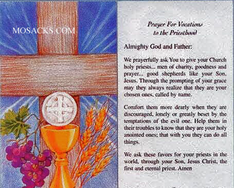 Prayer For Vocation To Priesthood Paper Cd #3971p