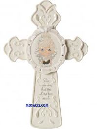 Precious Moments This Is The Day Communion Cross Girl- 153402