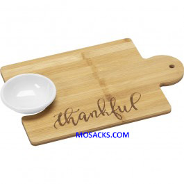 Bountiful Blessings Puzzle Piece Thankful Serving Board 12" x 8" 171497
