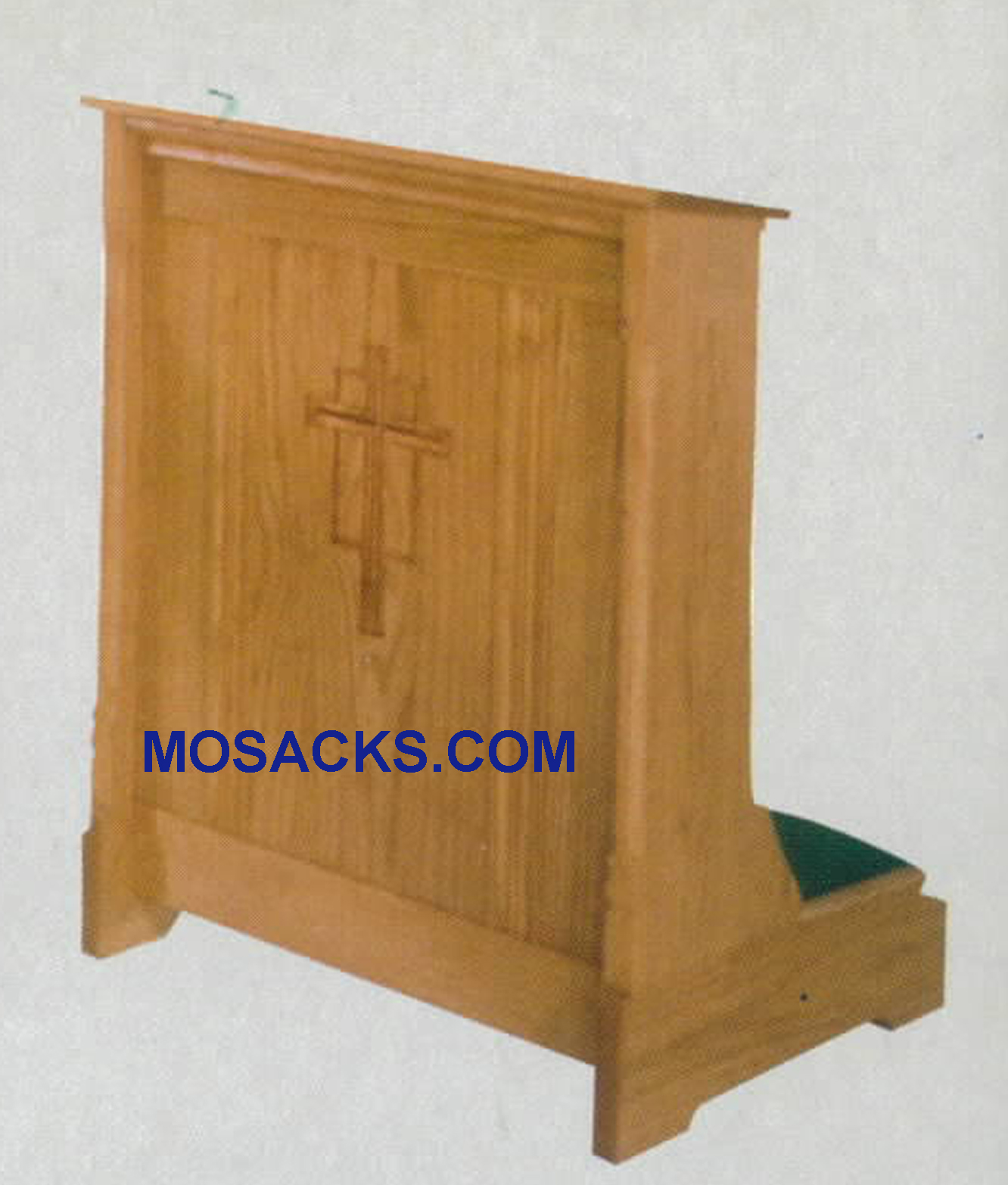 Prie Dieu Kneeler with shelf 42"w x 21"d, 32"h 40-265W W Brand Church Furniture at Mosack’s