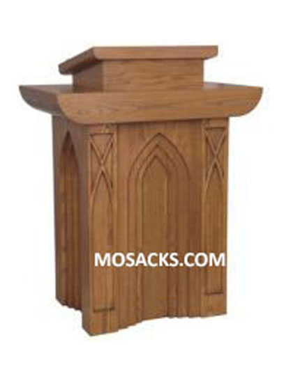 Church Furnishings W Brand Wooden Pulpit with two inside shelves 40-630