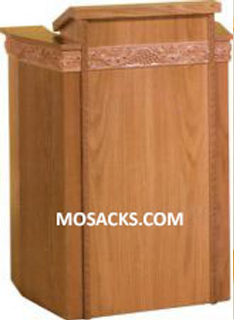 Pulpit Wooden Grape Band with Two Shelves Shelf for Lamp & Microphone 40-6017
