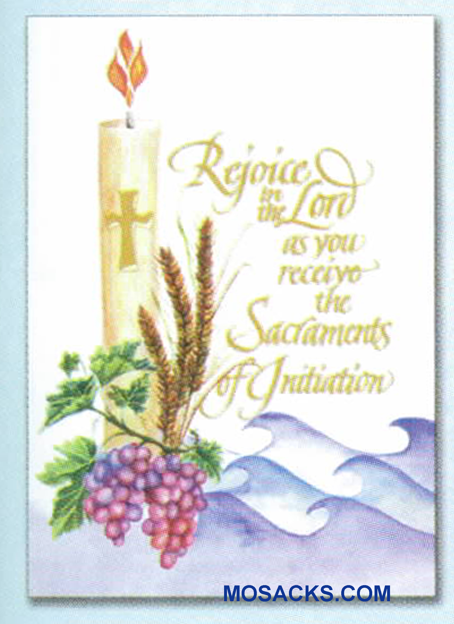 Rejoice In The Lord ... The Sacraments Of Initiation RCIA Card -CL1782