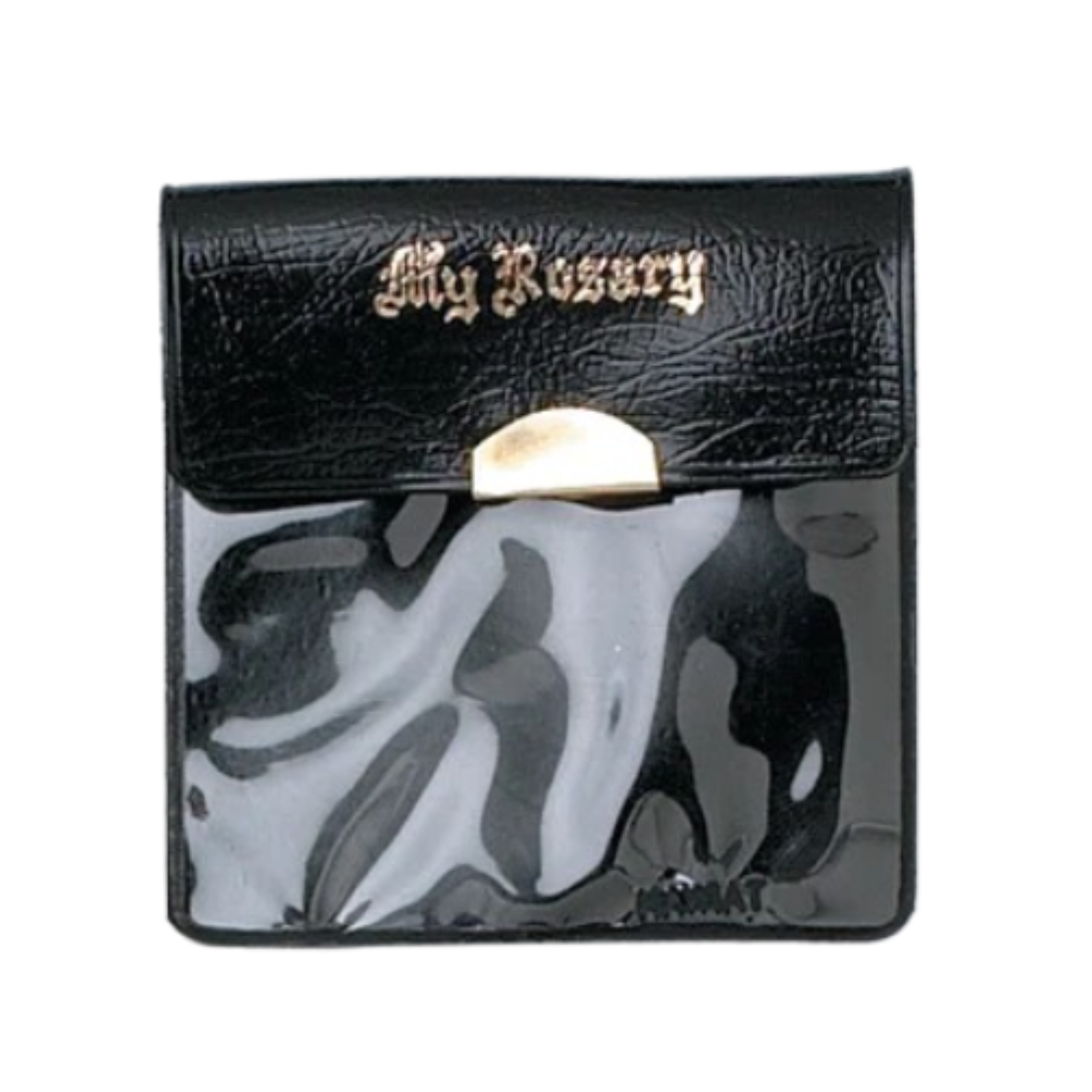 Rosary Case Black Vinyl With Clear Front 64-5VBK